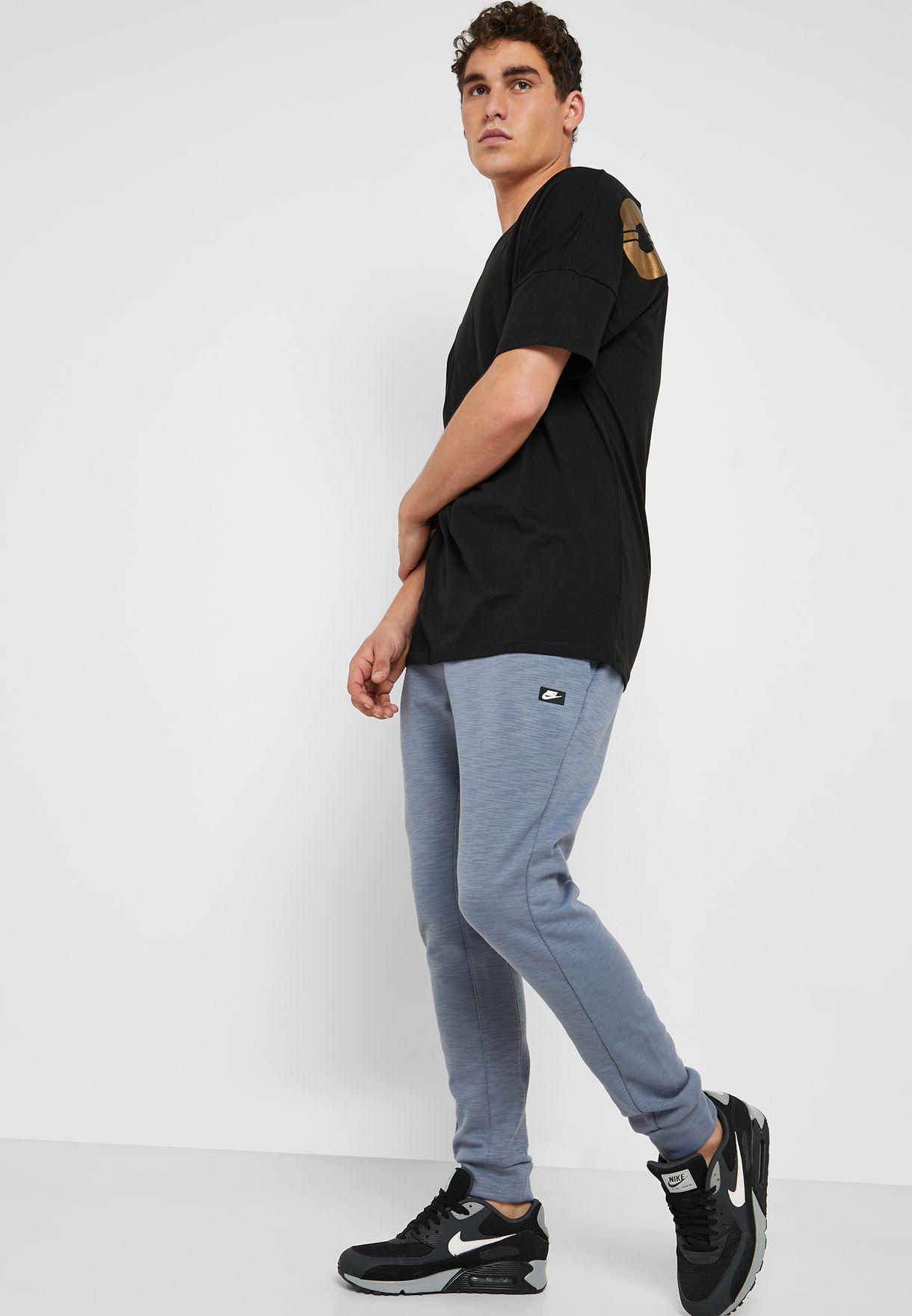 Buy Nike grey NSW Optic Sweatpants for 