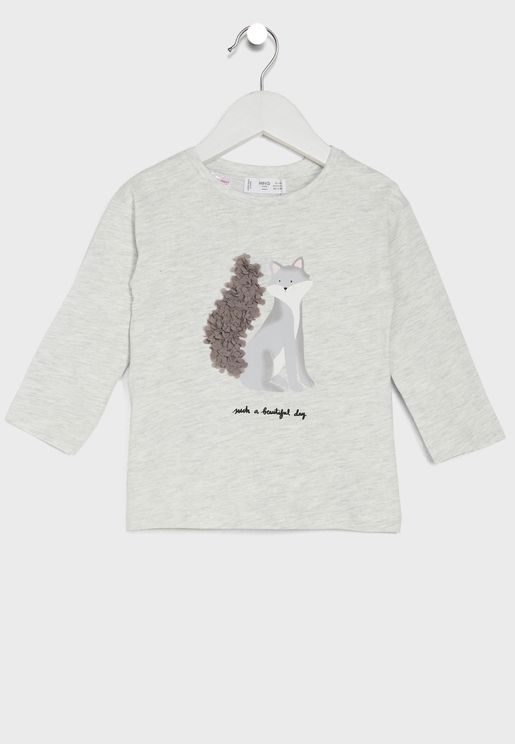 Infant Fox Print T-Shirt