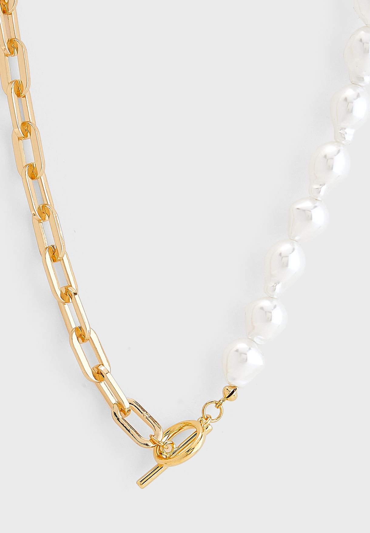 Pearl Asymmetric Necklace 
