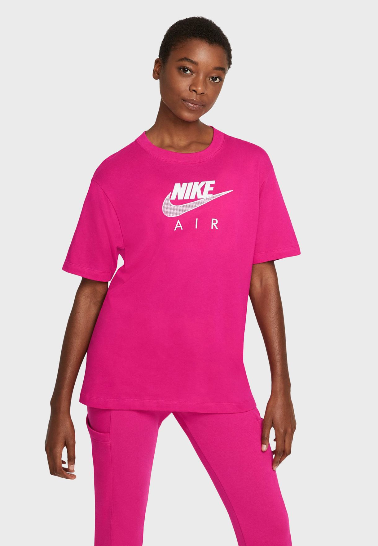 pink nike air t shirt