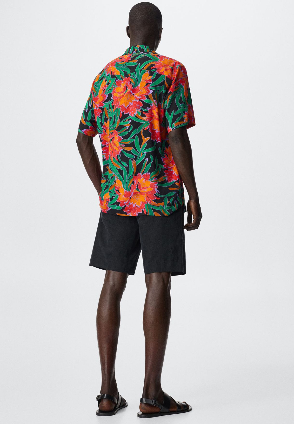 Flower Print Regular Fit Shirt