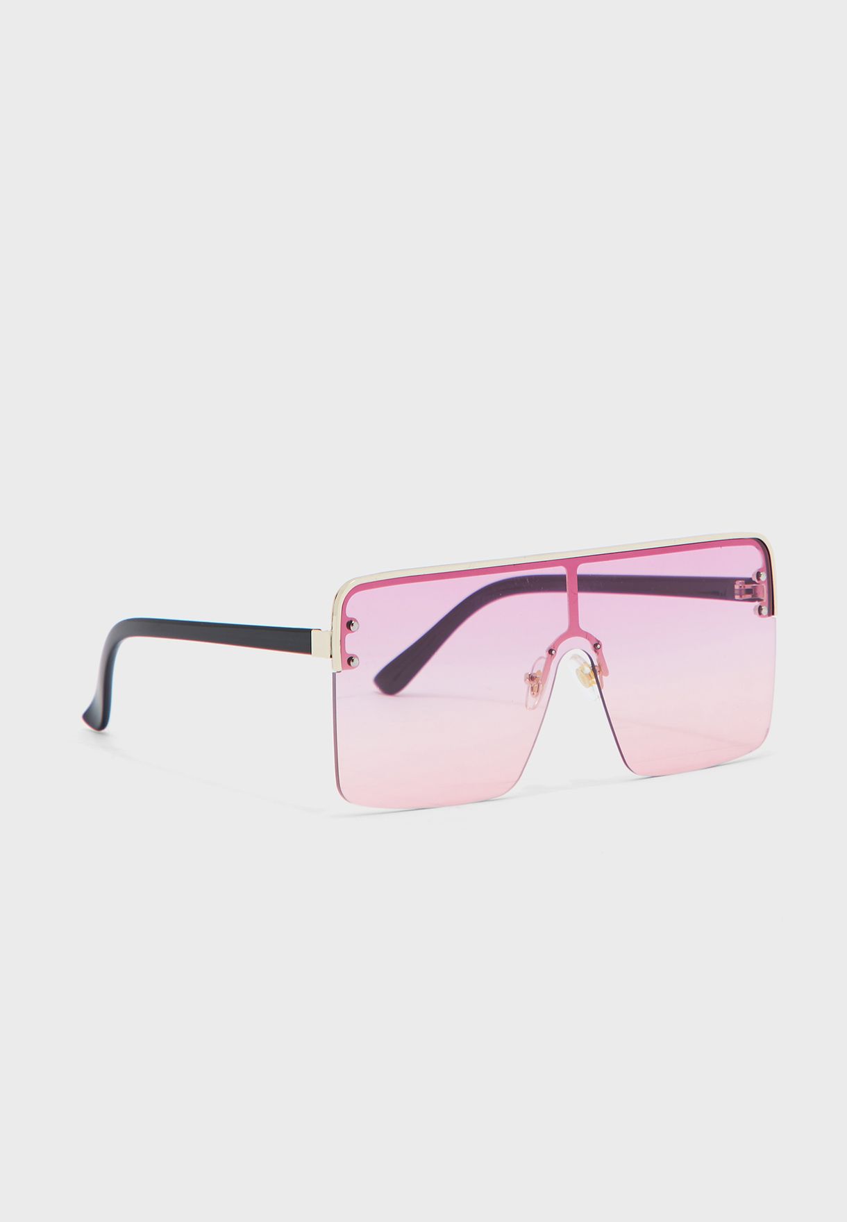 oversized square shield sunglasses