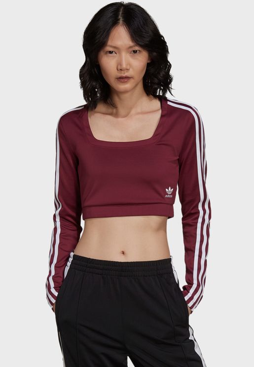 3 Stripe Cropped Top