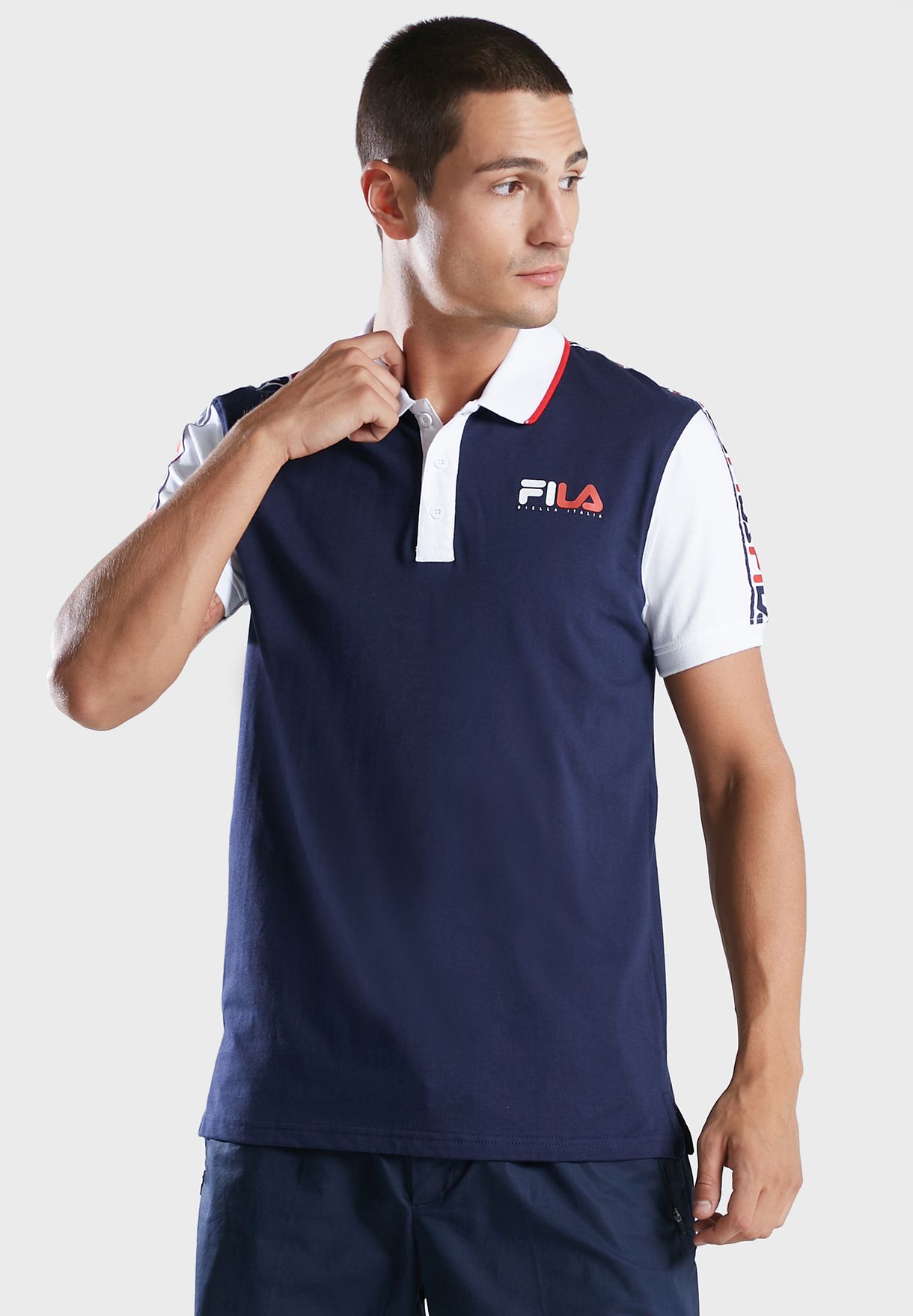 Taped Plastisol Printed Polo