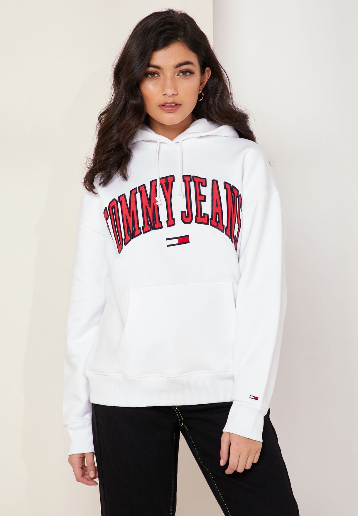 tommy jeans white hoodie