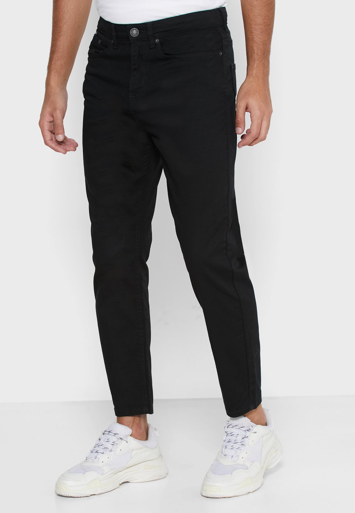 Buy New Look black Tapered Jeans for 