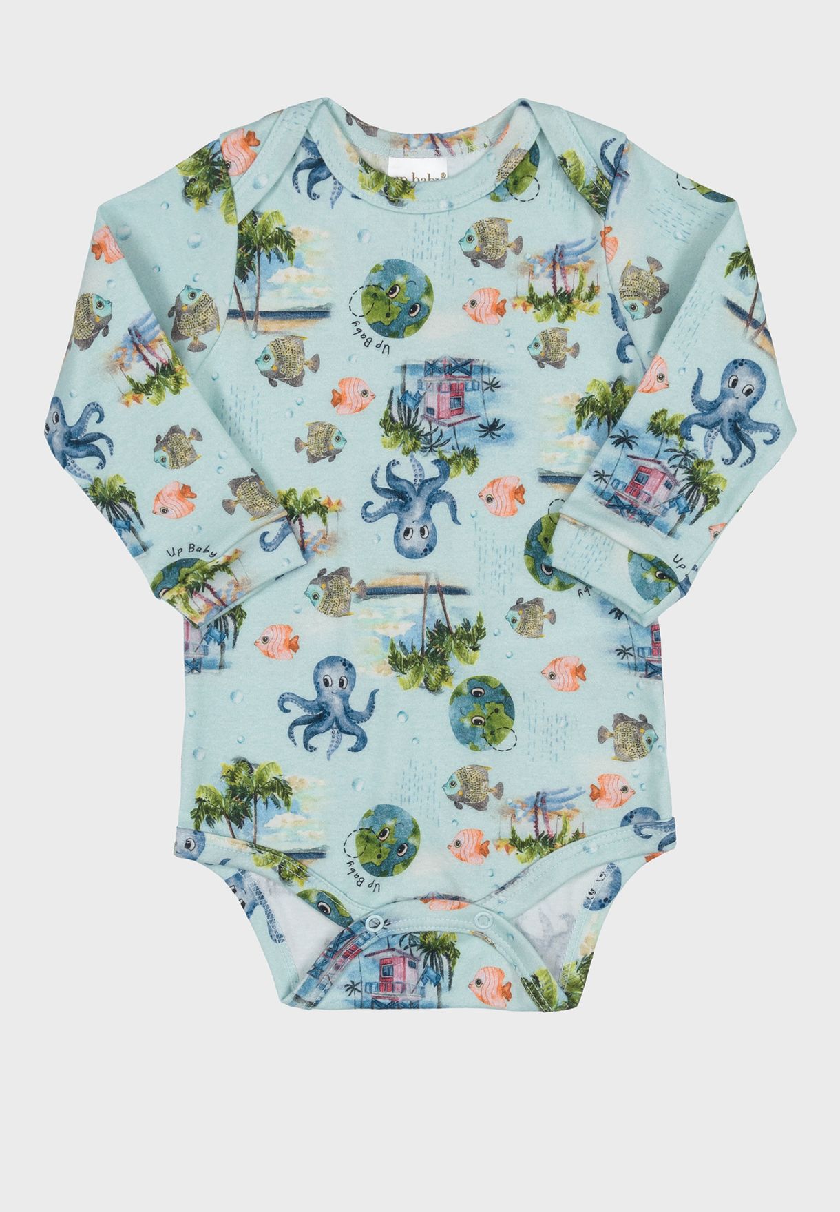 Infant Printed Half Bodysuit