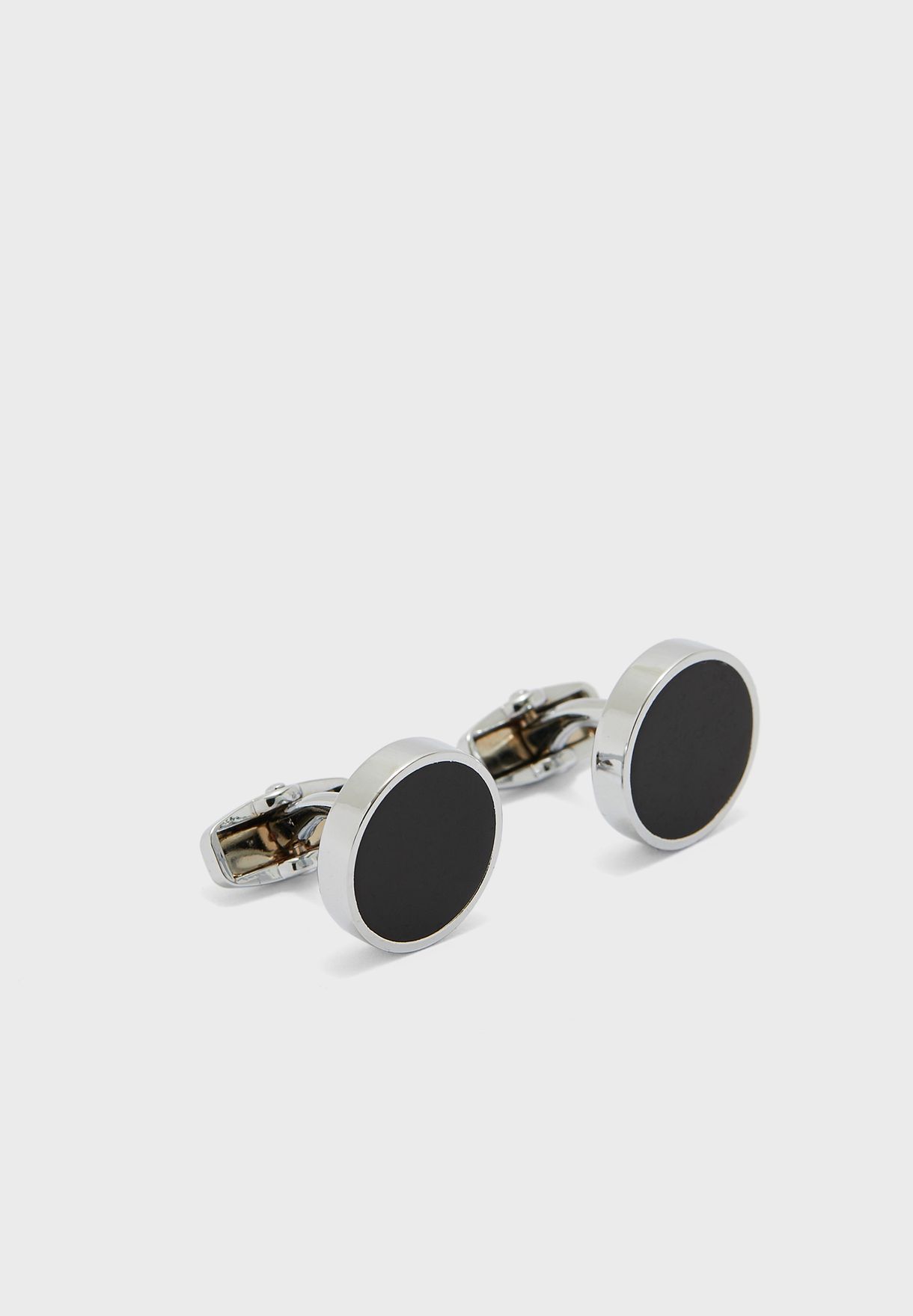 Simple Round Cufflinks In Gift Box
