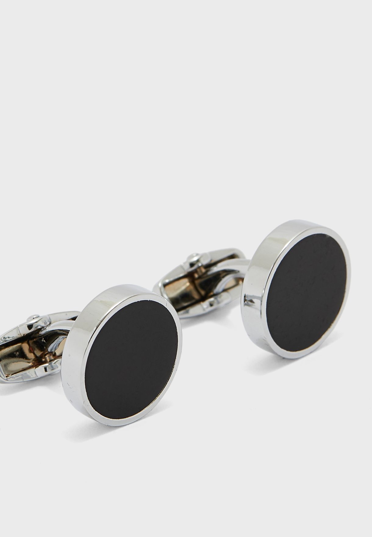 Simple Round Cufflinks In Gift Box