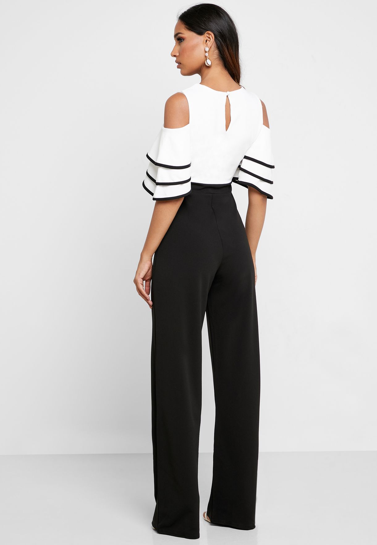 quiz cold shoulder jumpsuit