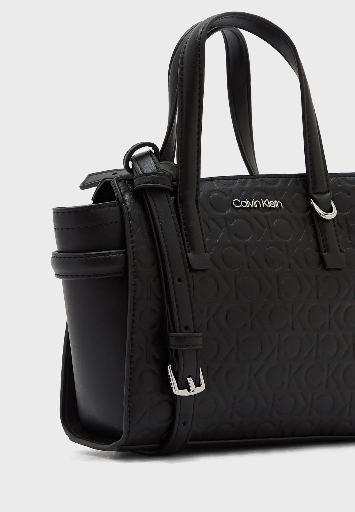 Buy Calvin Klein black Must Logo Embossed Mini Tote Bag for Women in Dubai,  Abu Dhabi