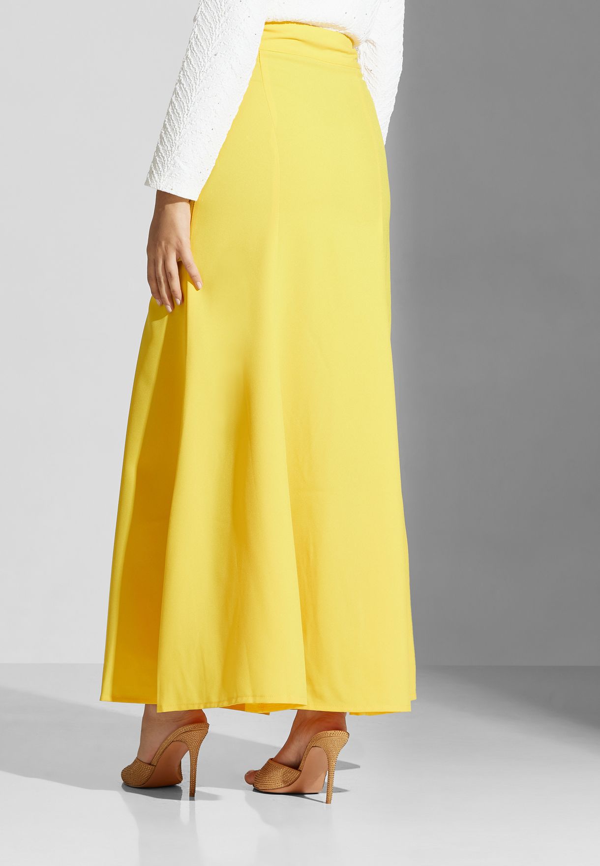 High Waist Tiered Skirt