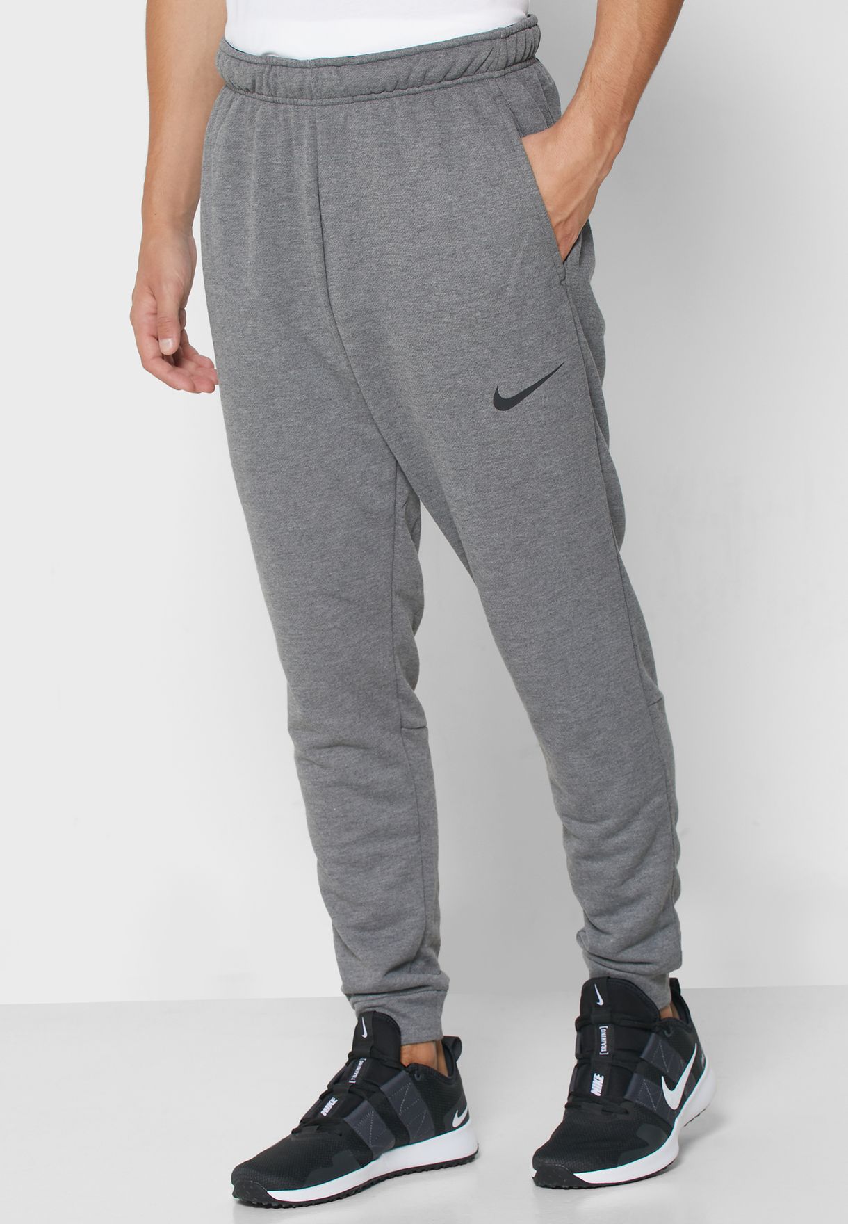 Buy Nike grey Dri-FIT Taper Fleece 