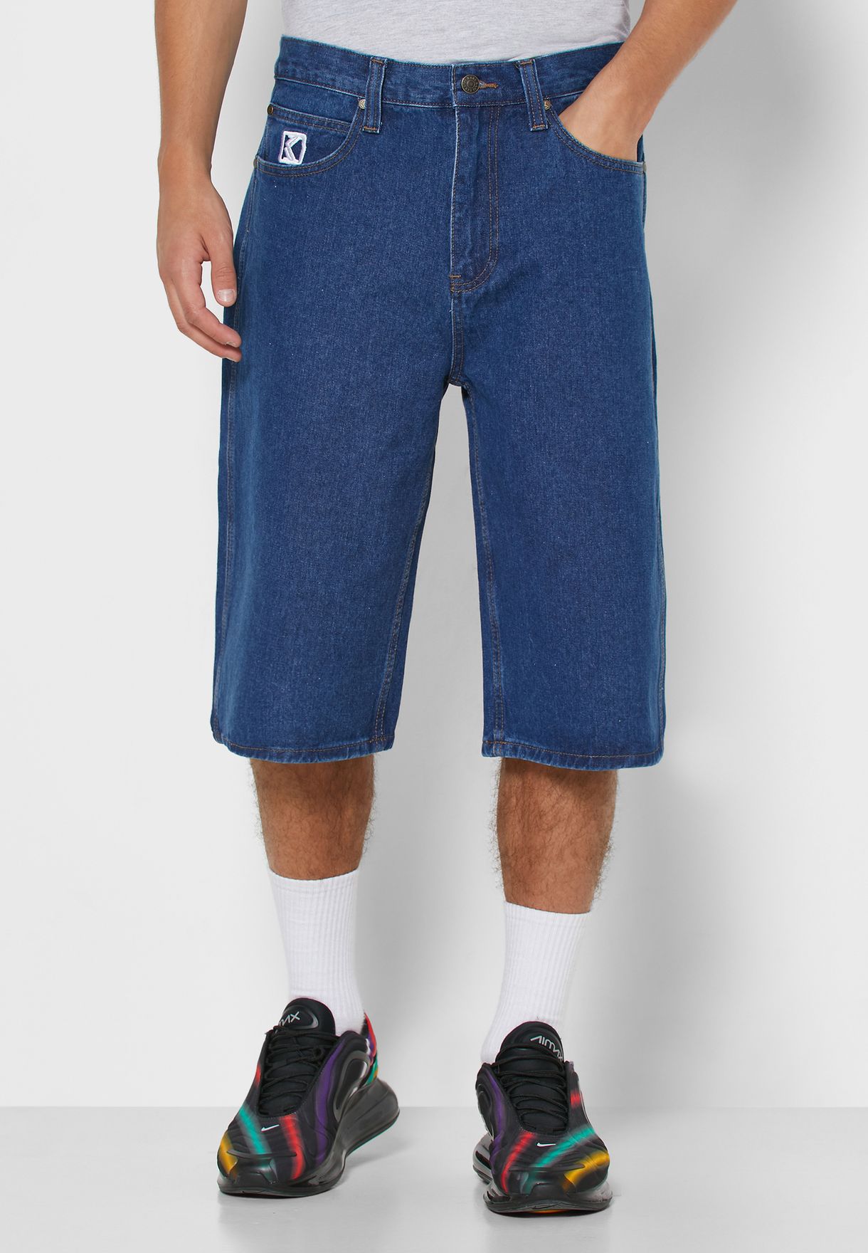 low rise jean shorts