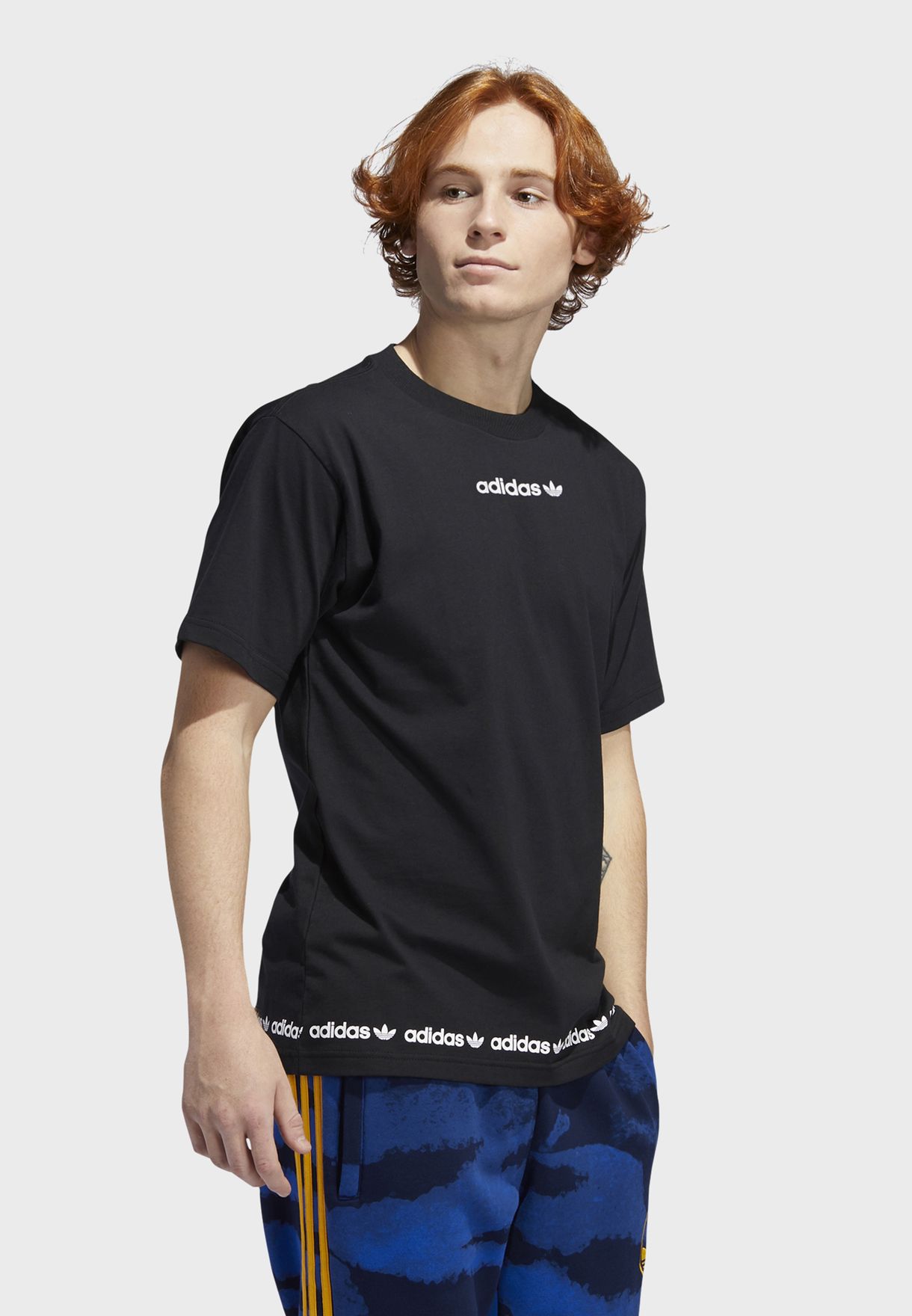 adidas linear repeat t shirt