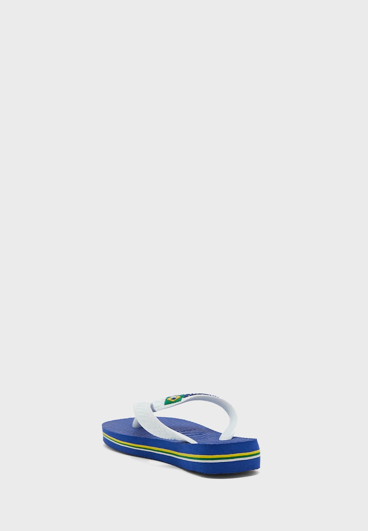 Kids Brazil Contrast Logo Flip Flop