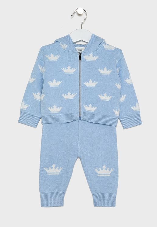 Infant Crown Knitted 2 Piece Set