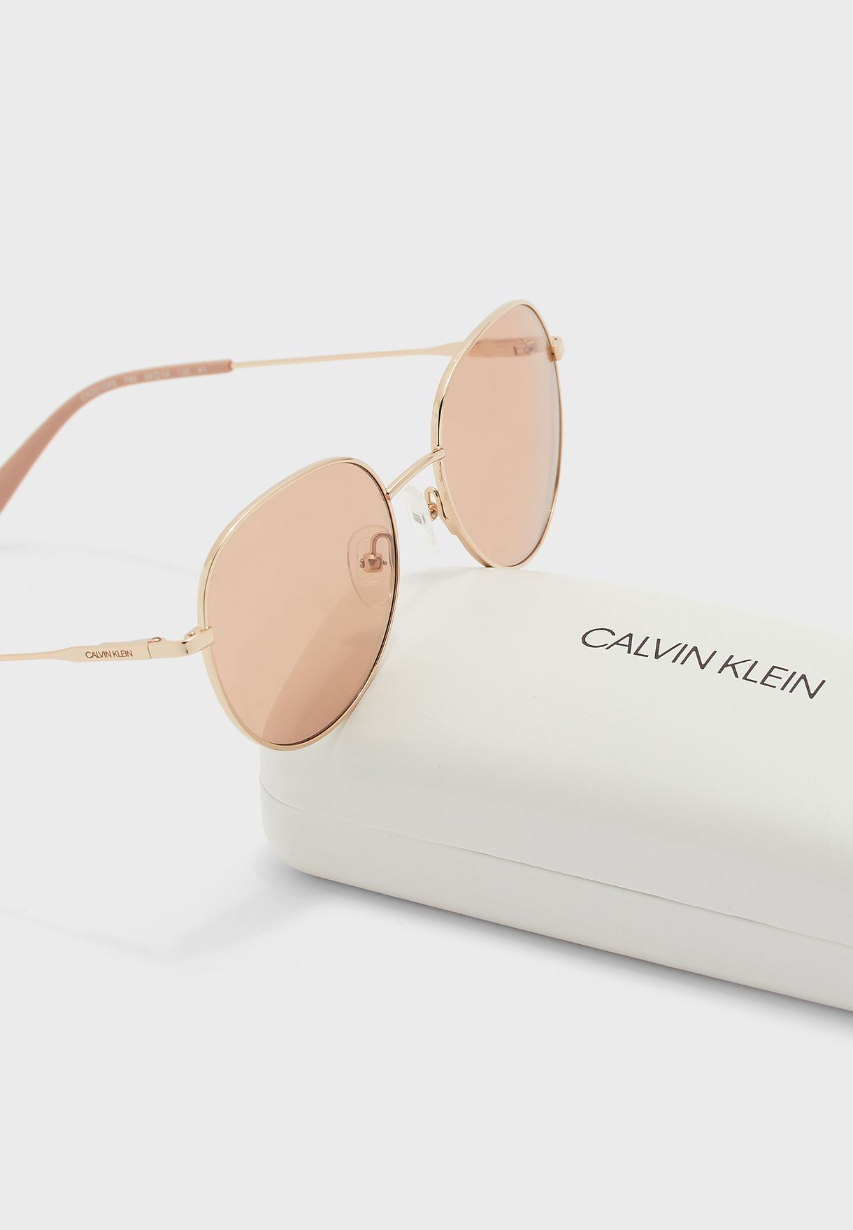 Buy Calvin Klein rosegold CK20104S Aviator Sunglasses for Women in Dubai,  Abu Dhabi