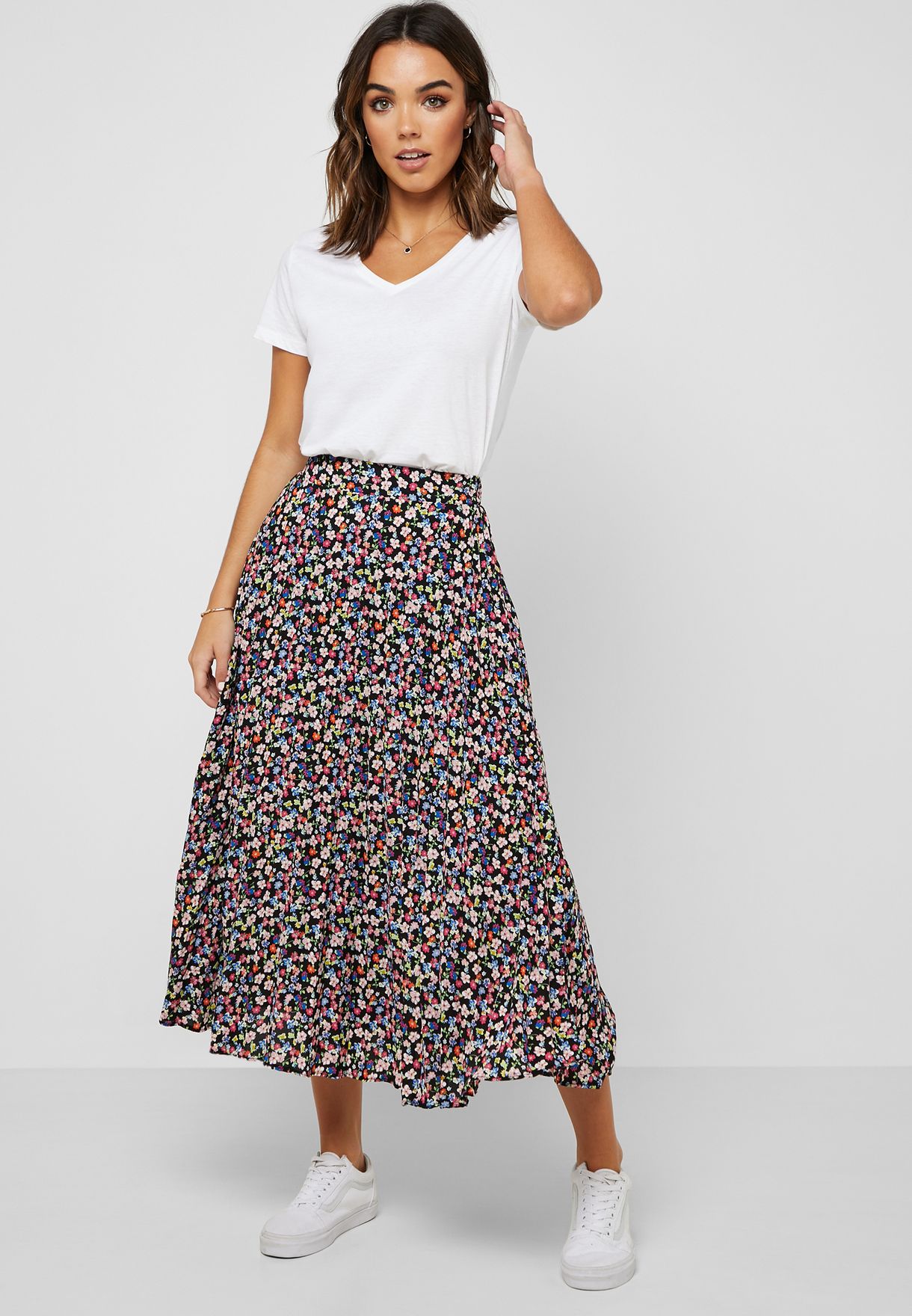 Buy New Look prints Floral Print Midi Skirt for Women in Dubai, Abu Dhabi