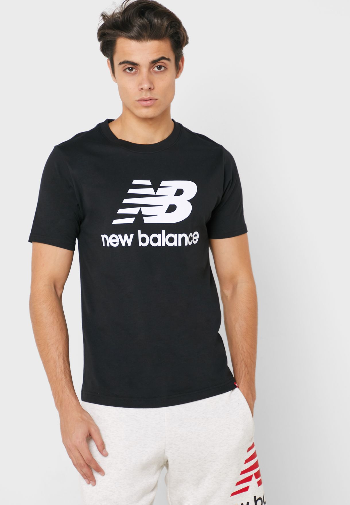 new balance men's logo t shirt