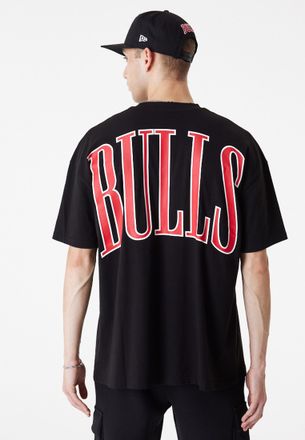White New Era NBA Chicago Bulls Cut & Sew Oversized T-Shirt
