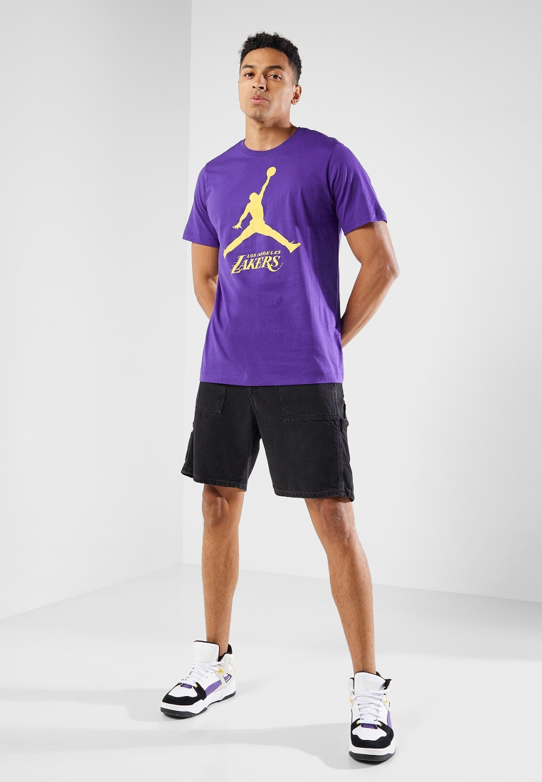 504 - Shirt Purple FB9827 - Jordan NBA Los Angeles Lakers Men's T