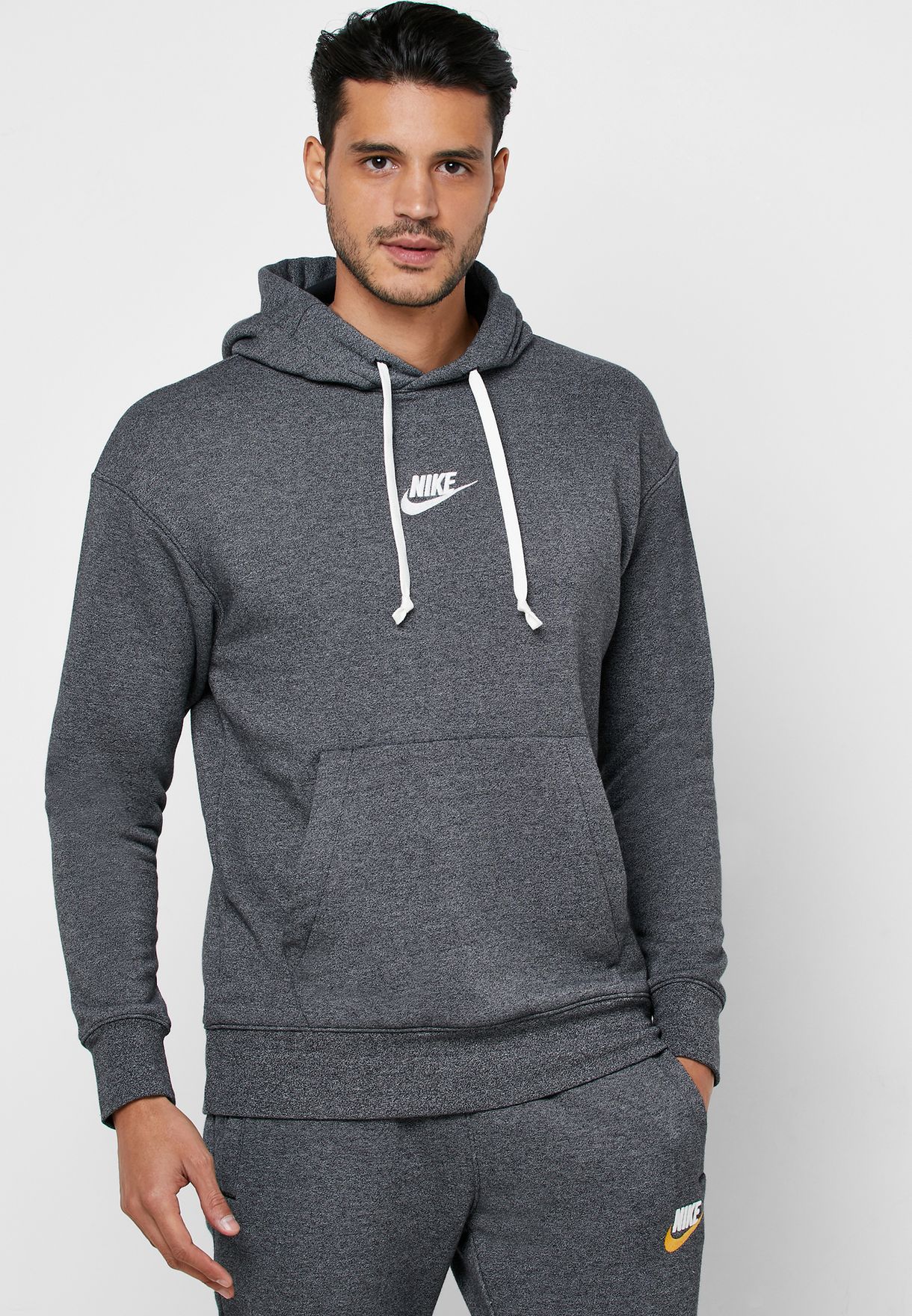 Buy Nike grey Club Heritage Hoodie for 