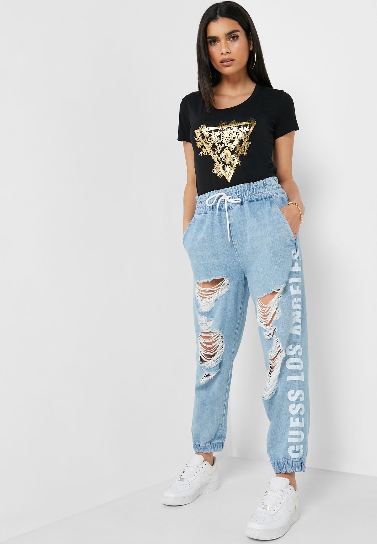 ripped jogger jeans