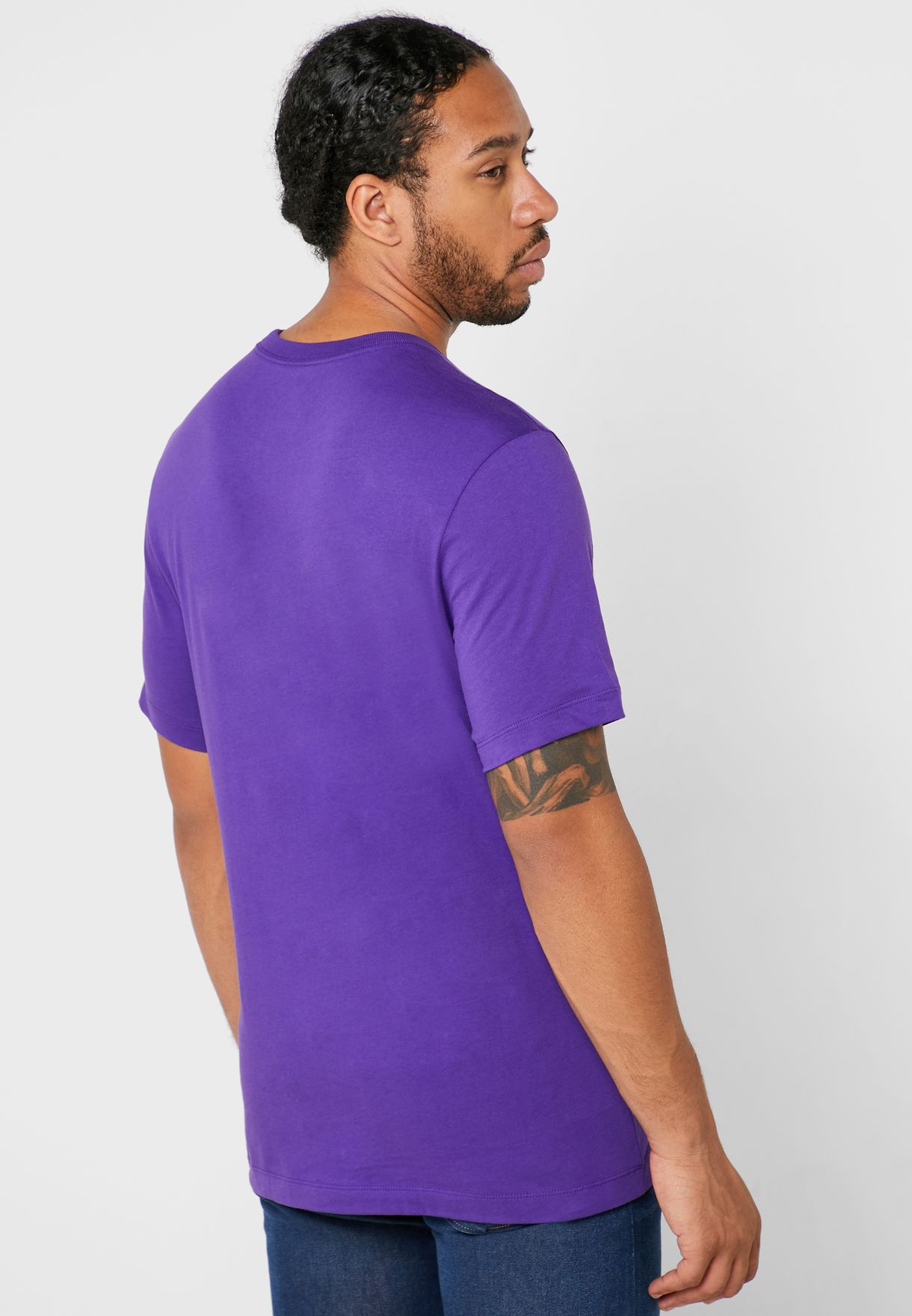 purple air jordan shirt