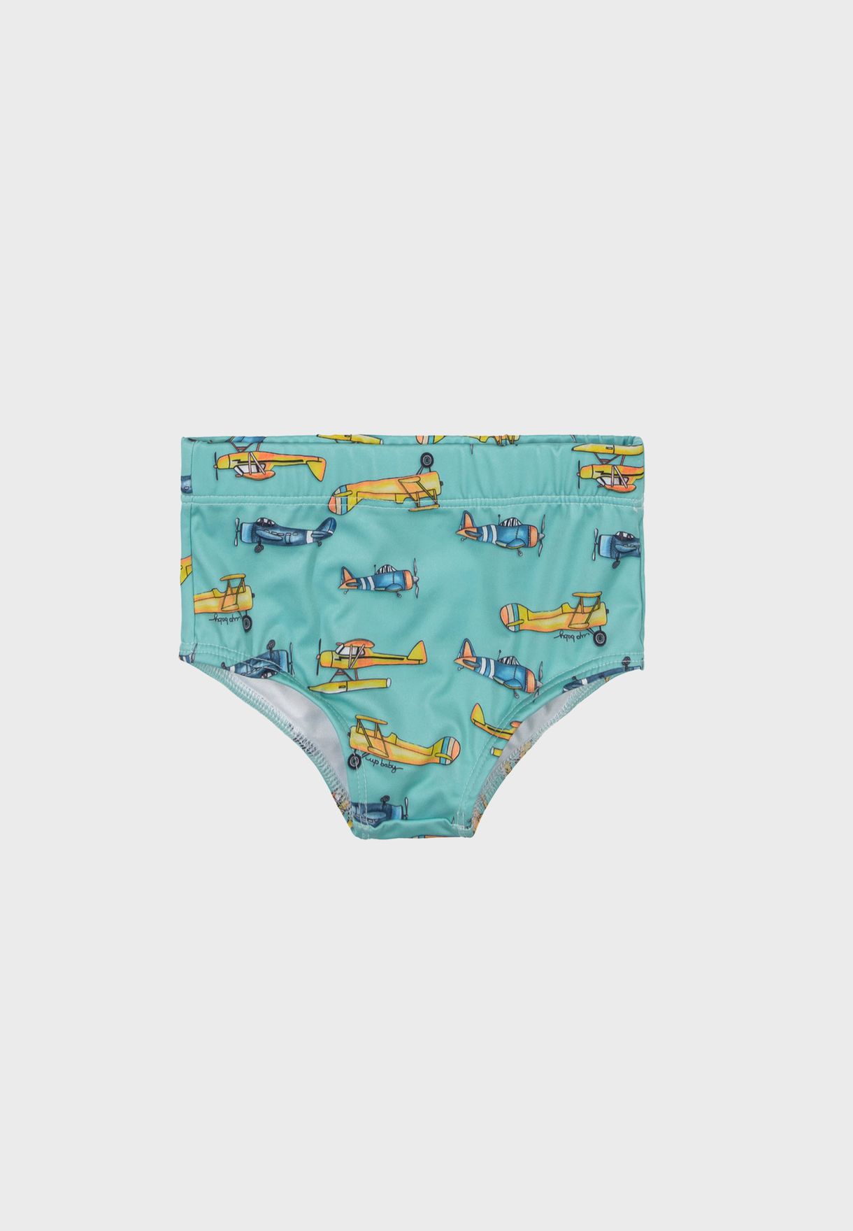 Infant Airplane Print Swim Trunks