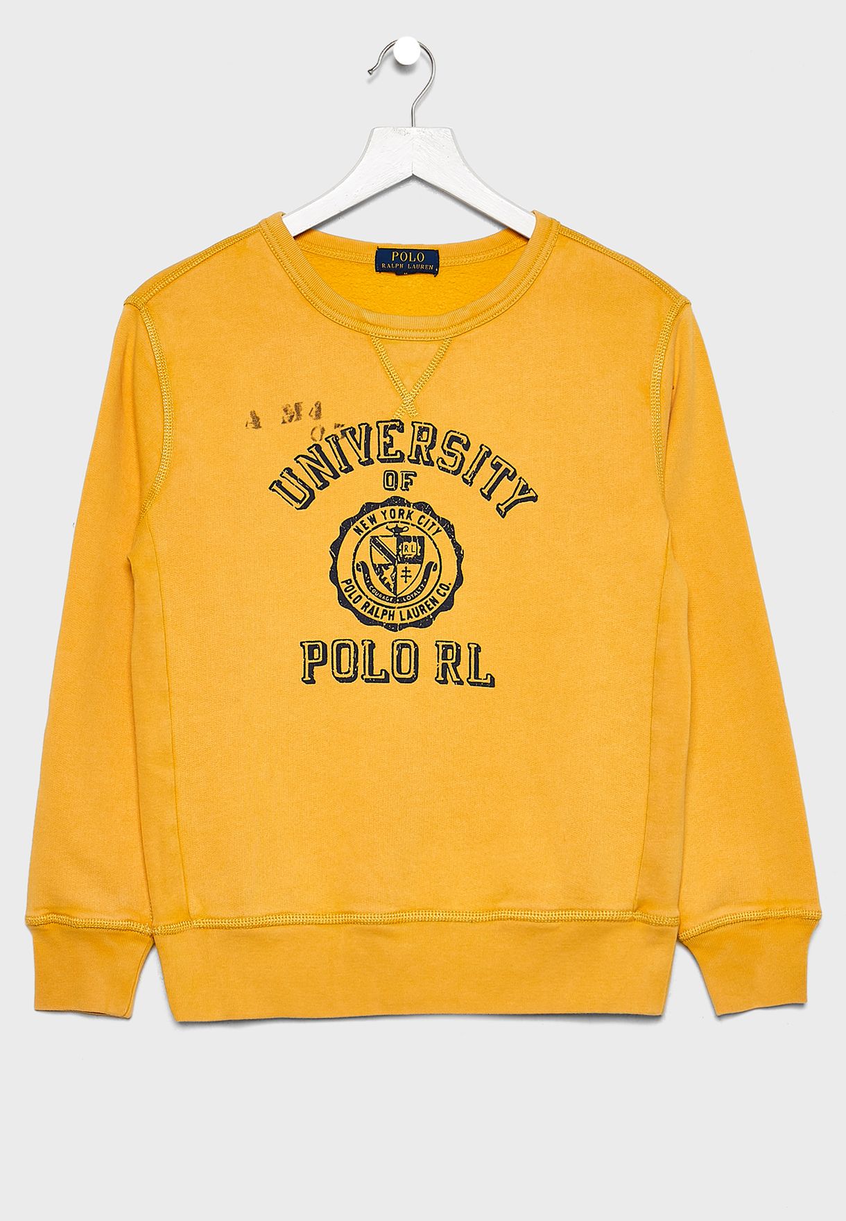 ralph lauren fleece graphic polo logo sweatshirt