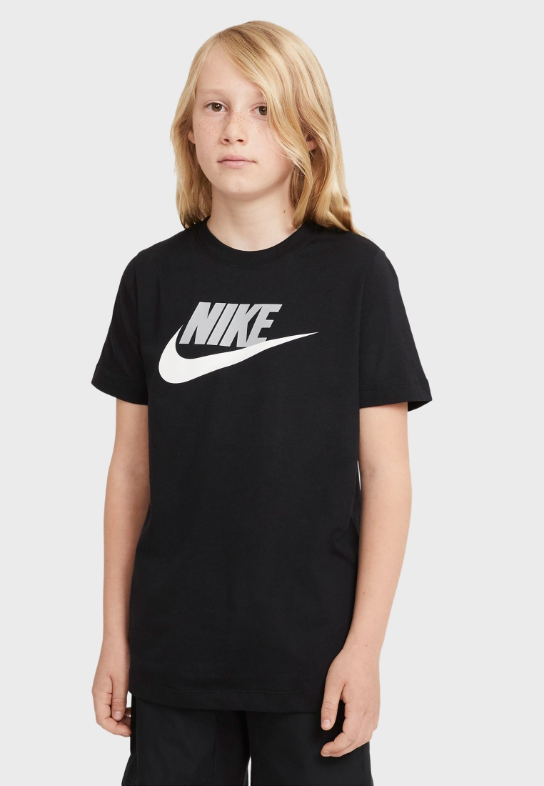 Buy Nike black Youth NSW Futura T-Shirt for Kids in Dubai, Abu Dhabi