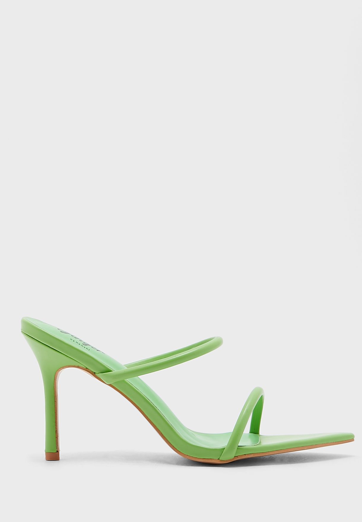 Double Strap Pointed Toe Mule Sandal 