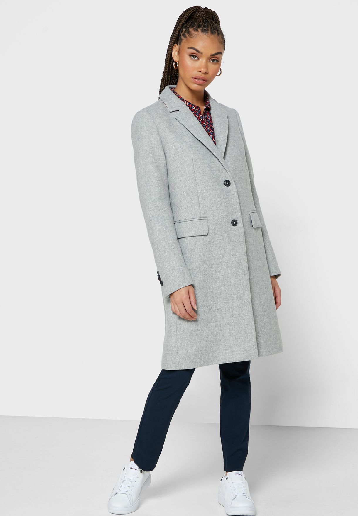 tommy hilfiger grey coat