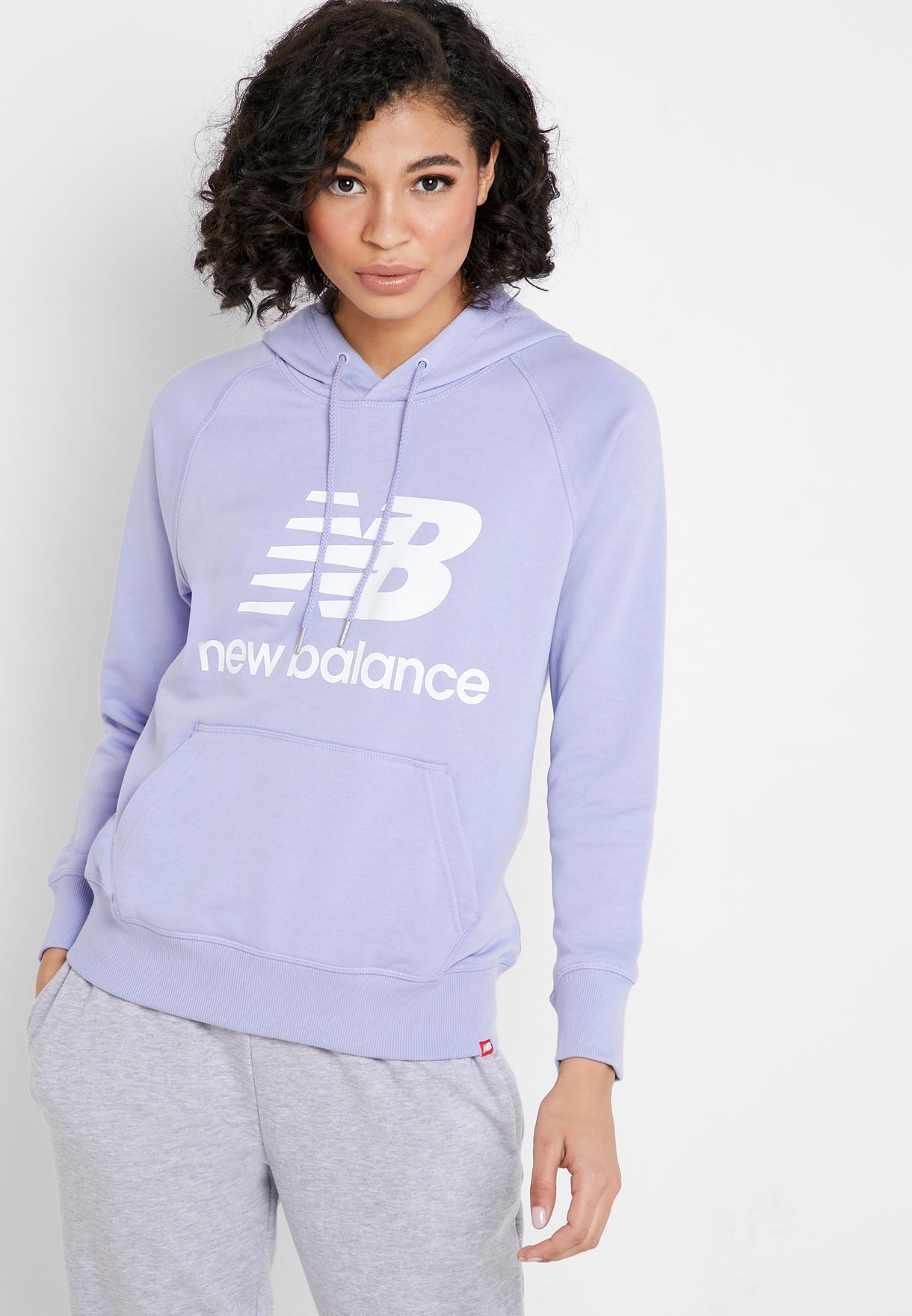Balance purple Essential Logo Hoodie 