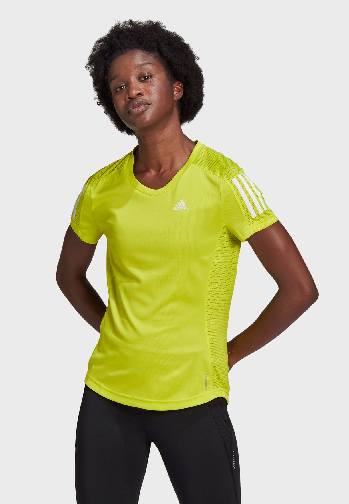 adidas yellow shirt womens