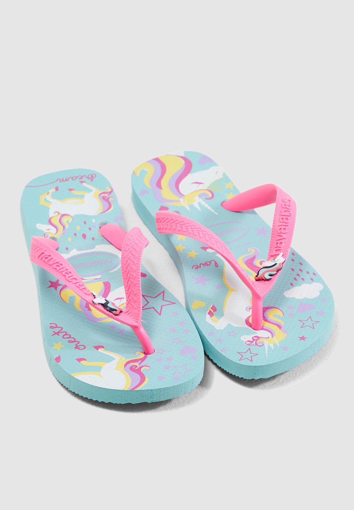 havaianas unicorn flip flops