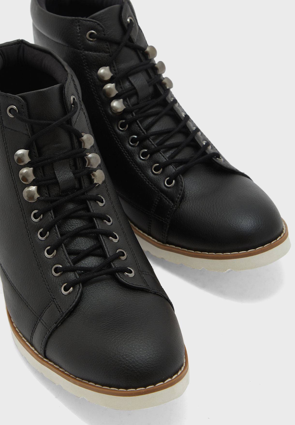 Welted Lace Up Boots