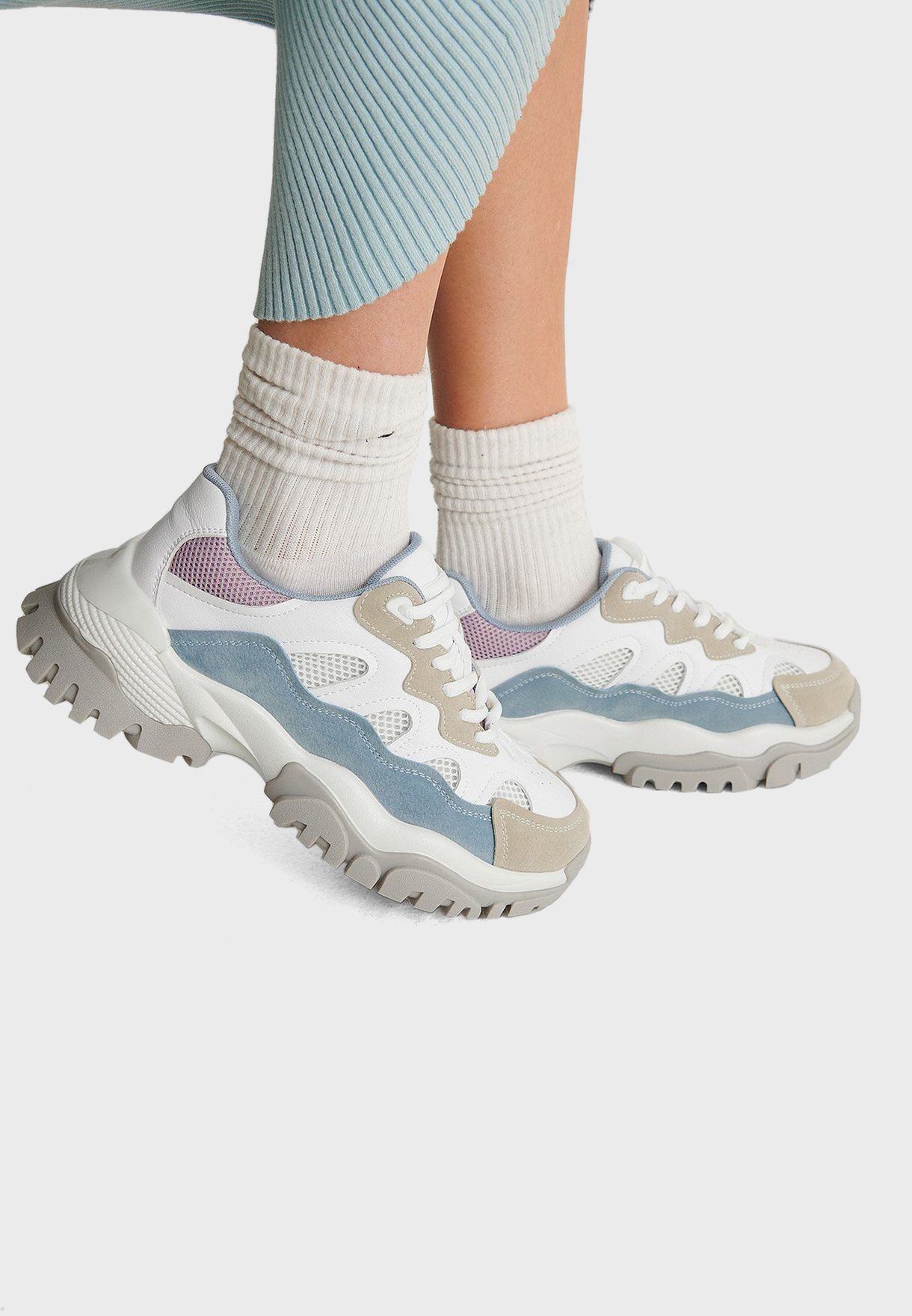 Chunky Color Pop Trekking Sneakers