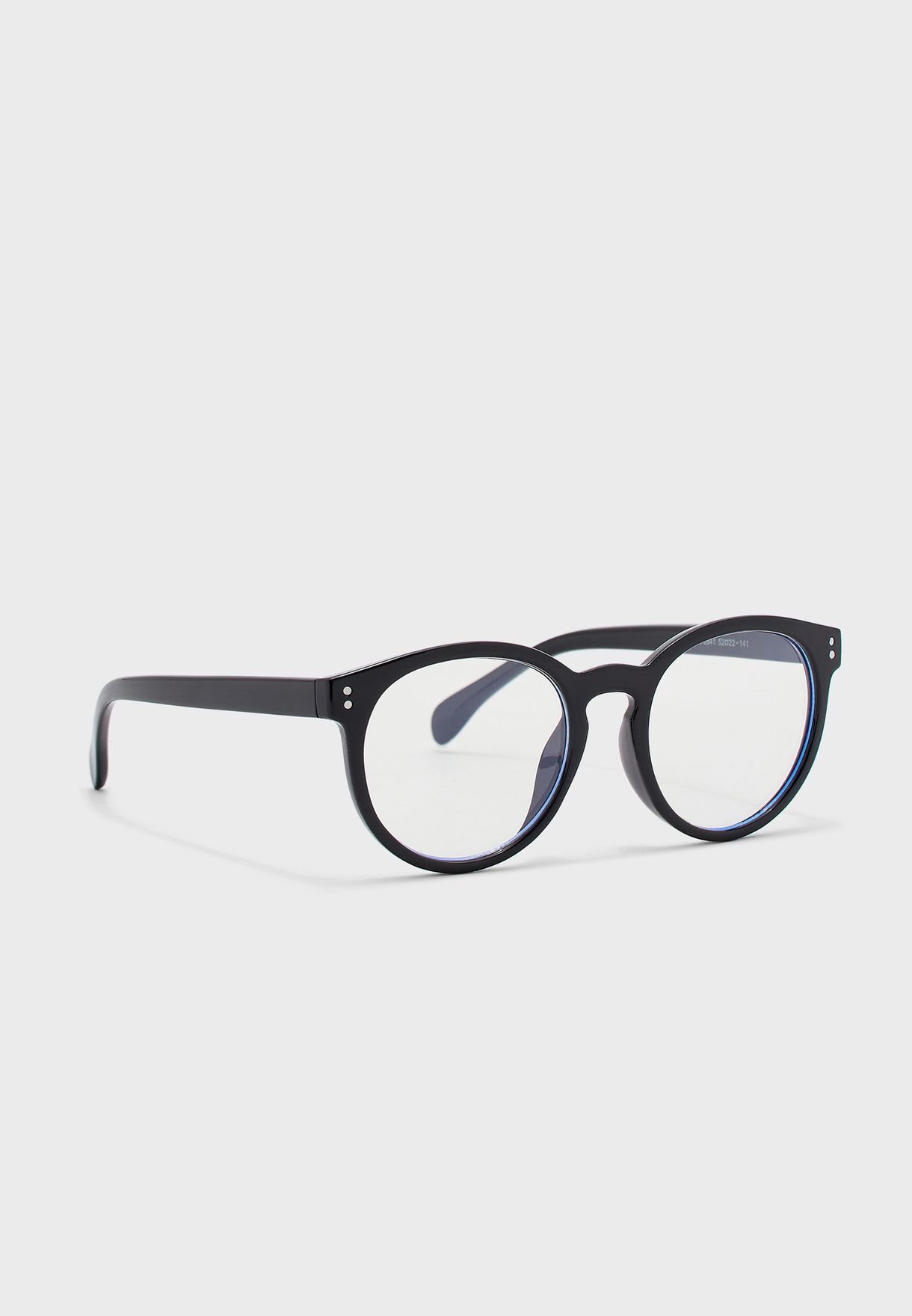 black clear lens glasses