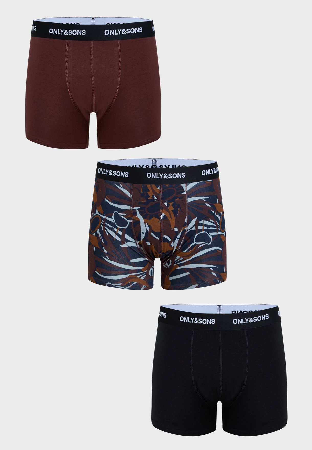 3 Pack Assorted Trunks
