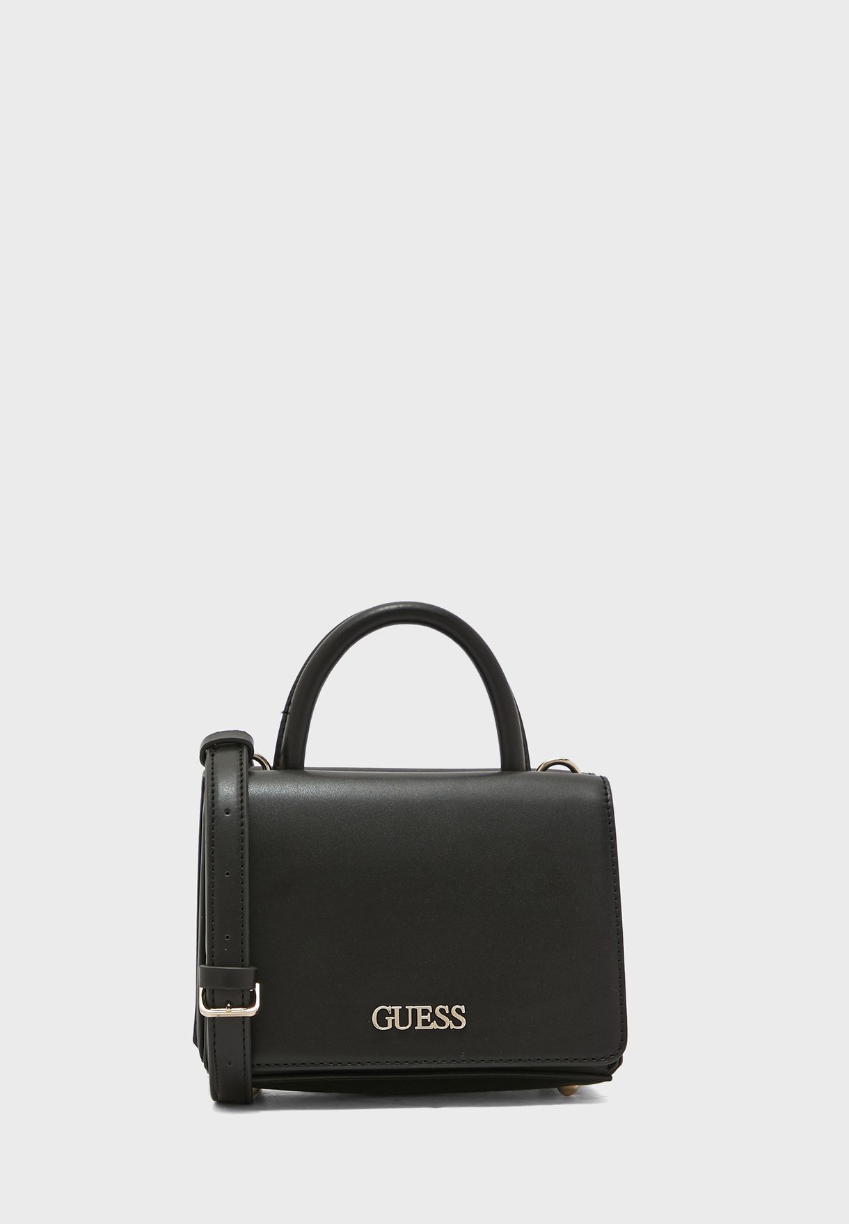 guess bag black and gold