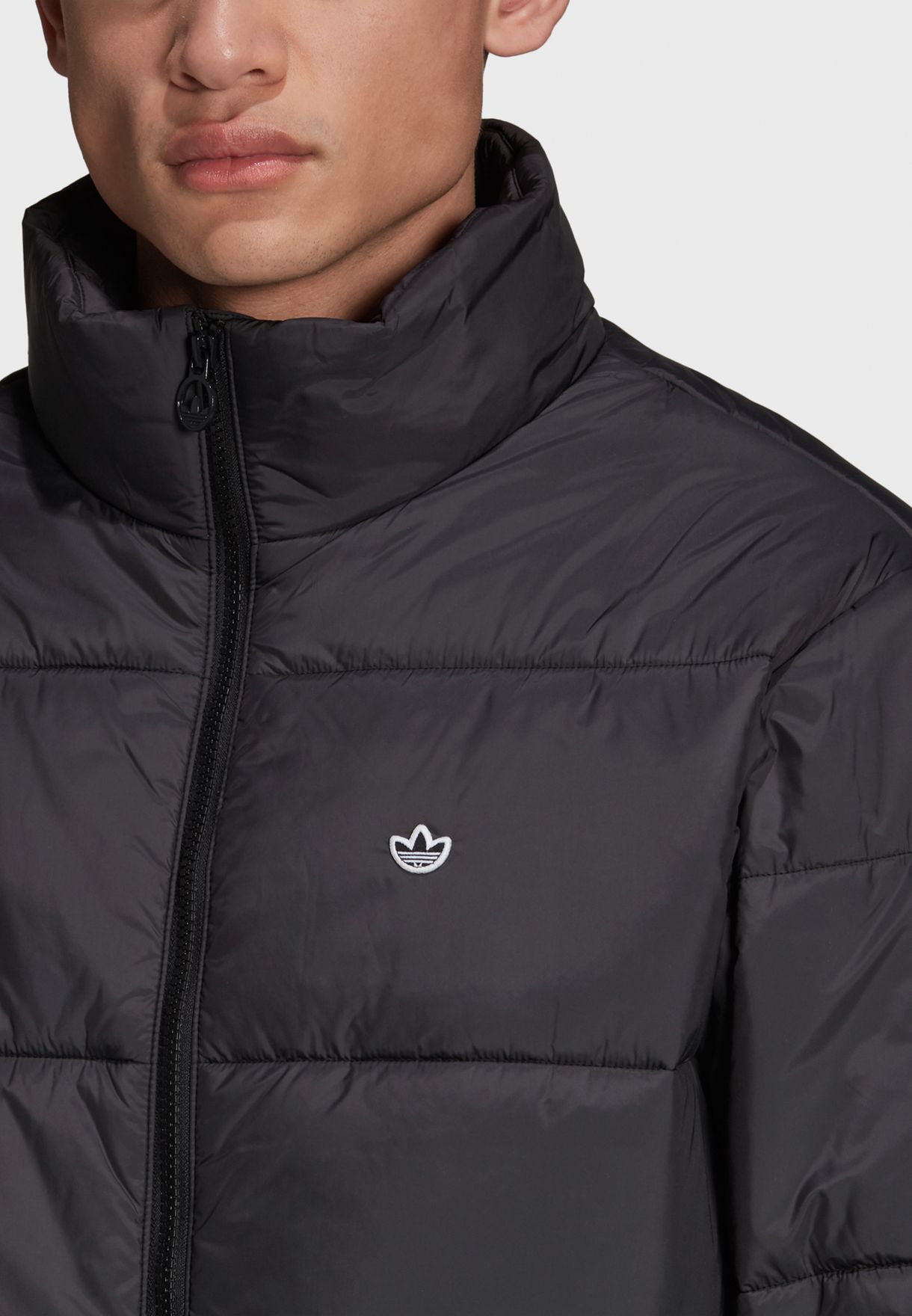 padded stand collar puffer jacket