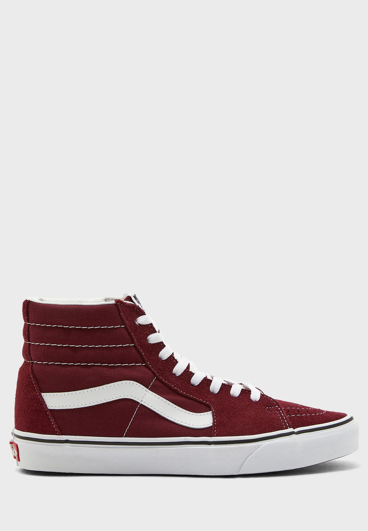 all burgundy sk8 hi vans