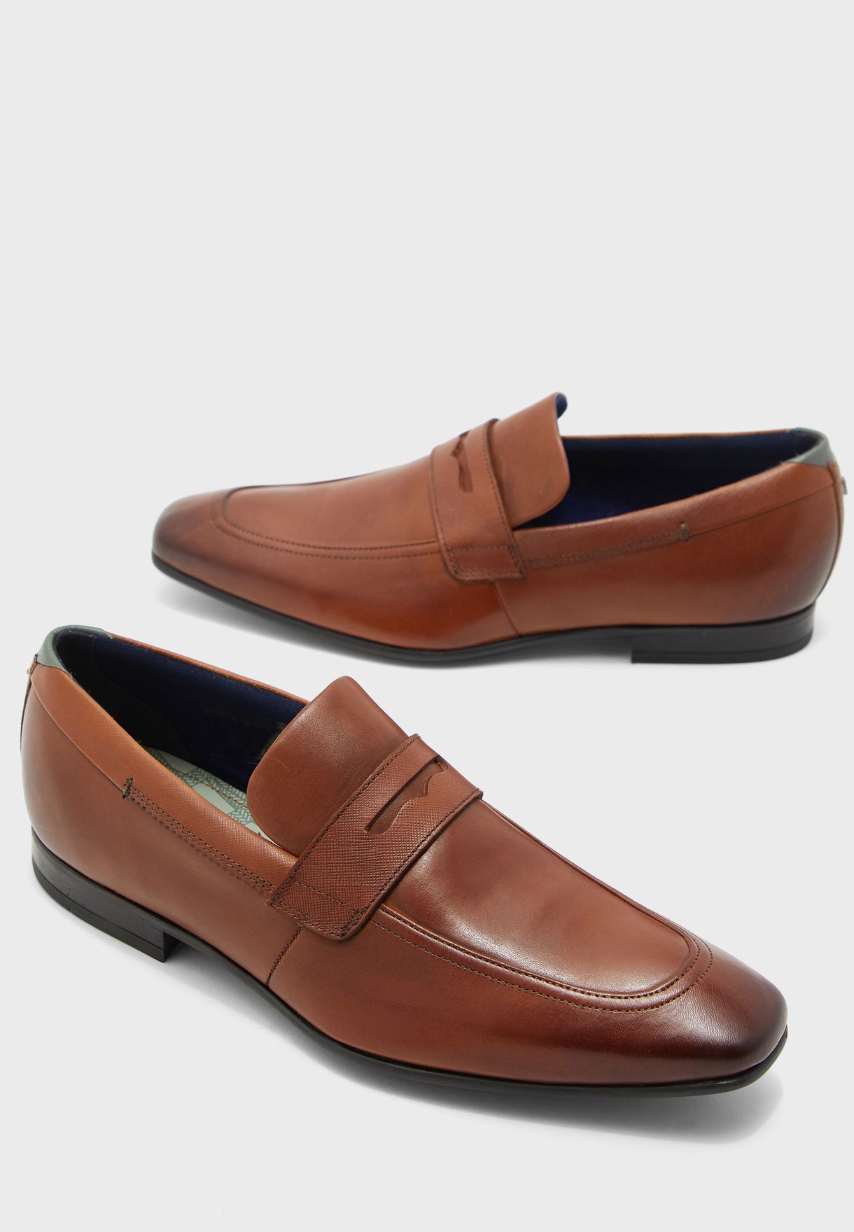 Buy Ted Baker brown Galle Penny Loafers 
