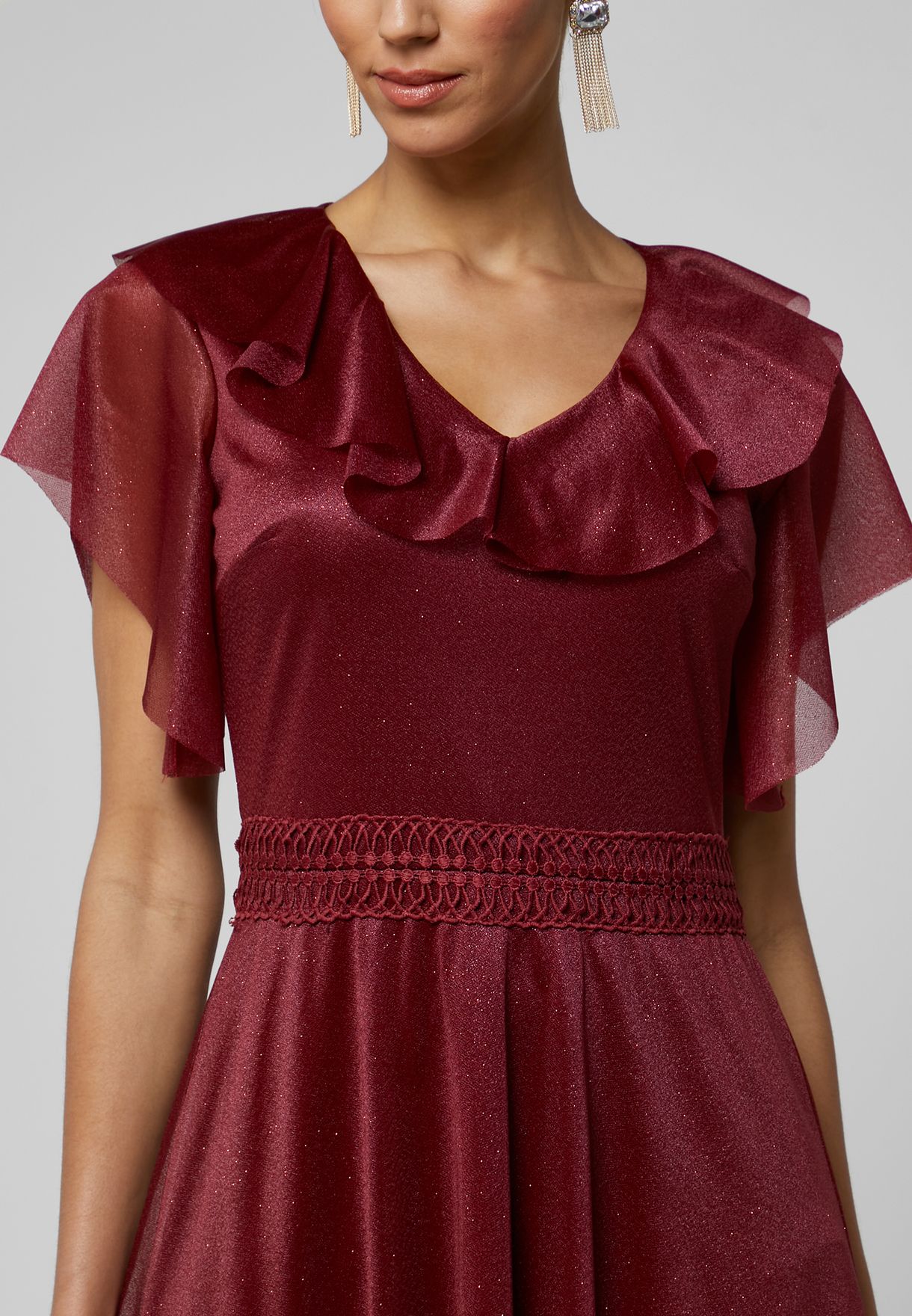 Shimmer A-Line Dress