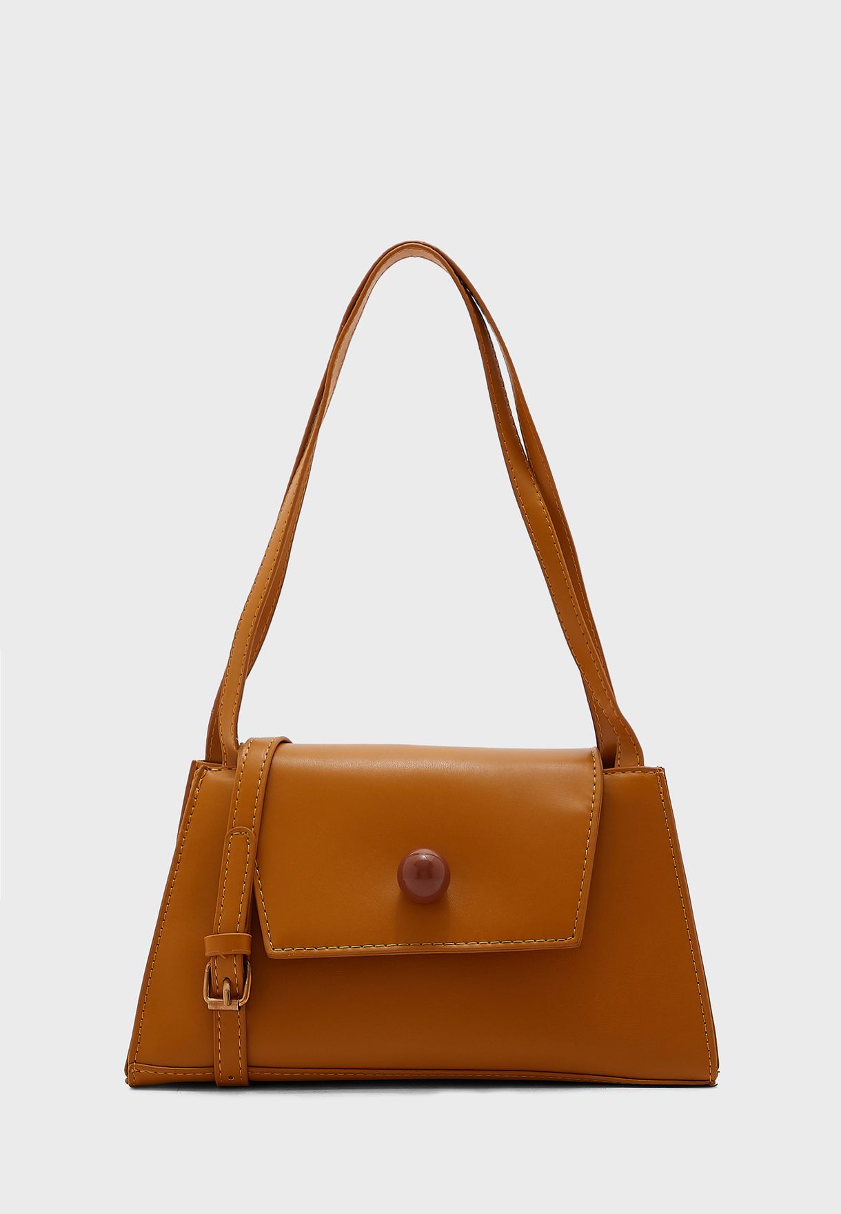 Trapeze Handbag With Shoulder Strap