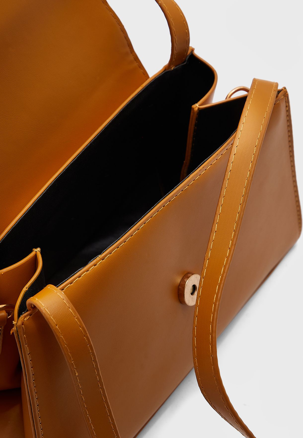 Trapeze Handbag With Shoulder Strap