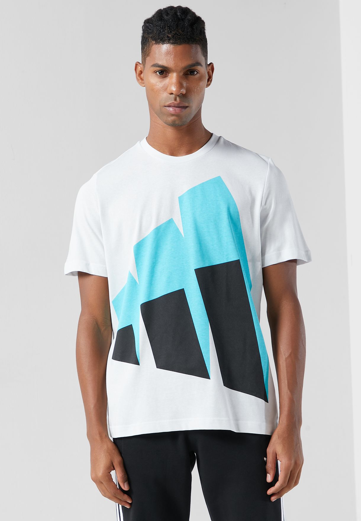 Buy adidas white Future Block Graphic T-Shirt for Men in Dubai, Abu Dhabi