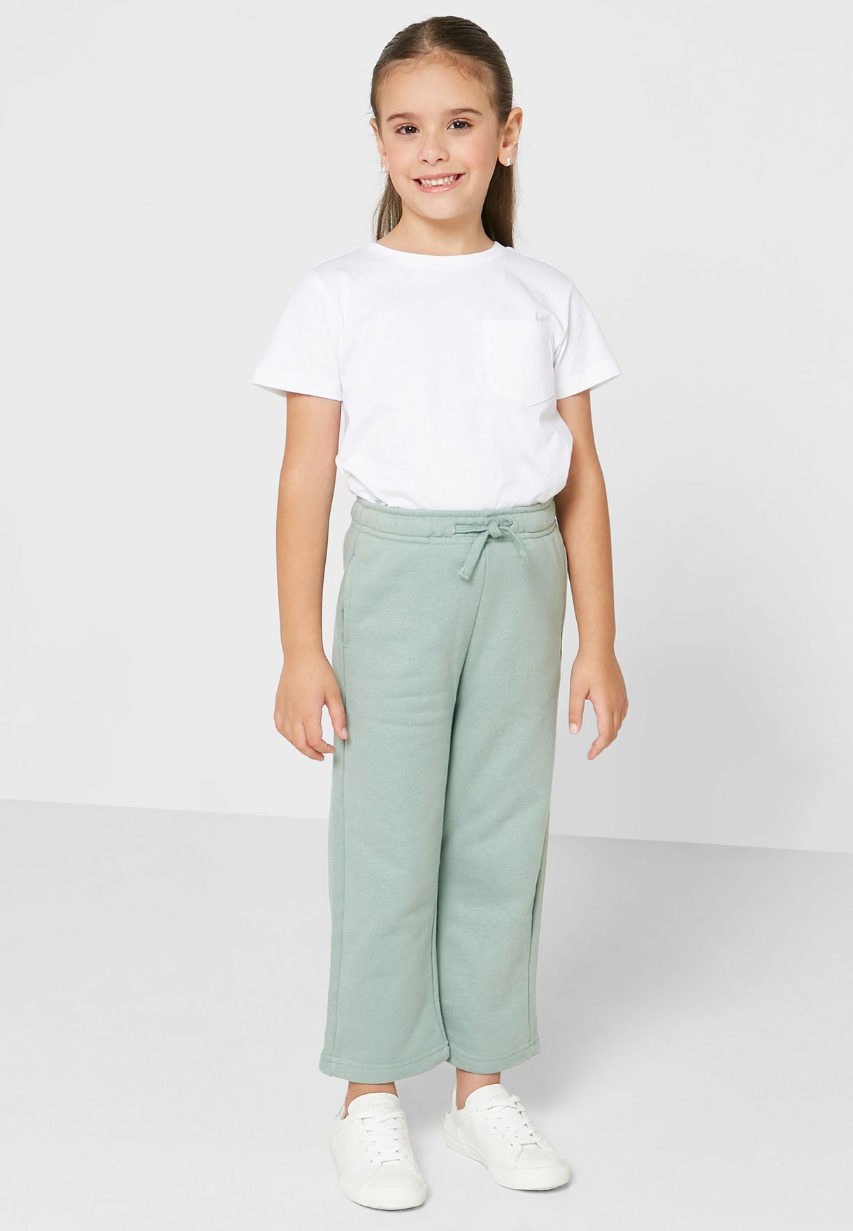 Kids Solid Flared Pants